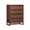 Brown, variant on Teamson Home Hatteras Modern 4-Drawer Dresser with Natural Rattan Inlay Panels, Solid Pine Wood Frame and Acacia Veneer