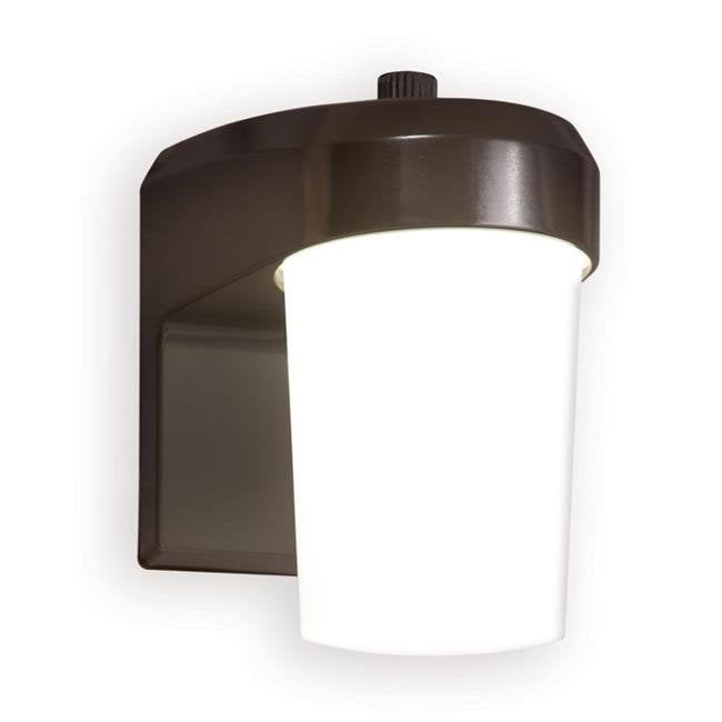 Cooper Lighting FE1435LPC Outdoor Integrated LED Dusk to Dawn Area Light Jelly Jar- 3500K, Bronze