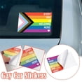 thumbnail image 4 of LGBTQ Pride Sticker,Every One is Welcome Here Pride Sticker, LGBT Friendly Car Window Stickers,Progress Pride Rainbow Heart Flag Stickers J4X3, 4 of 9