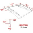 thumbnail image 5 of ADVANING 59"x35" Solid Polycarbonate Door Awning - PA Series, Clear Panel with Silver Brackets, 5 of 10