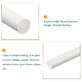 thumbnail image 3 of Unique Bargains ABS Plastic Rod Round Solid White Bar 8mmx250mm for Architectural Model Making, DIY Sand Table, 5 Pack, 3 of 5