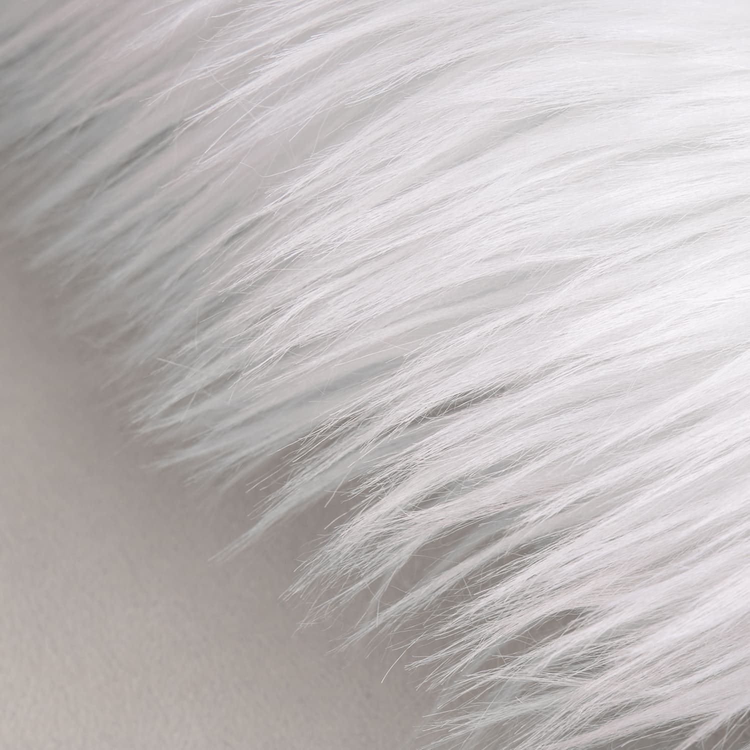 Deluxe Ultra Soft Faux Sheepskin Fur Series Fluffy Decorative Indoor Shag Area Rug, 2 x 6 Feet, white, 1 Pack