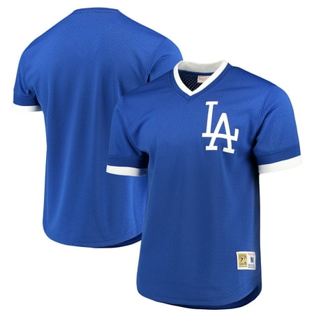 Los Angeles Dodgers Autographed Jersey - Los Angeles Dodgers Mitchell & Ness Mesh V-Neck Jersey - Royal