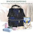thumbnail image 4 of Yiaed Physical Formulas Print Multi-Function Travel Backpack Nappy Bags, Nursing Bag, Fashion Mummy, Roomy Waterproof for Baby Care, Stylish and Durable, 4 of 5