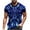 Blue, variant on IROINNID Men's Printed Short Sleeve Easy Care Round Neck Slim Fit T-shirt