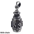 thumbnail image 3 of HOOUN Tibet Buddhist Prayer Ghau Box Silver Plated Amulet Pendant Mantra Necklace-3, 3 of 9