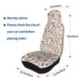 thumbnail image 4 of Sikiie Paisley Flowers Car Seat Protector 2 Pack Car Seat Cushion Mat, Car Seat Covers for SUV, Truck, Van, 4 of 7