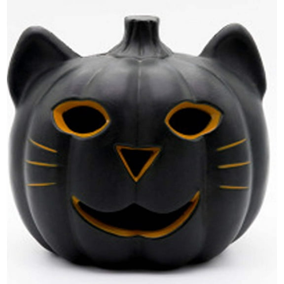9" Battery Operated Jack-O-Lantern Cat