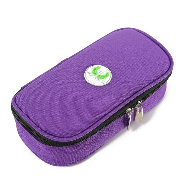 Bolsa enfriadora de insulina Bolsa de viaje - Medicamentos para diabéticos Enfriador portátil aislado Bolsa enfriadora de diabetes (Púrpura) Xemadio LN-0632