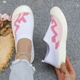 thumbnail image 5 of LEAVINGSUO Shoes for Women Versatile Plus-Size Mesh Breathable Soft Sole Walking Shoes Comfortable Shoes Purple 40, 5 of 9