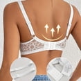 thumbnail image 4 of Hrsba Lace Bras for Women Underwire Push Up Racerback Breathable Lightweight Daily Wear Soft Flexible Support Structure, 4 of 7