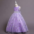 thumbnail image 5 of Rohuuque Baby Girls Max Dress Sleeveless Flower Girls Dresses A-lined with Snowflake Print 13-14 Years Purple, 5 of 9
