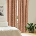 thumbnail image 2 of Ambesonne Retro Window Curtains, Grungy Triangles Stripes Art, Each 28" W x 95" L, Burnt Sienna Redbrown, 2 of 4