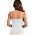 thumbnail image 4 of SwiftWear Women's Seamless Built-In Bra Cami Ultra Soft Slim Fit Tank Top Spaghetti Straps Camisole Layering Staple, 4 of 5