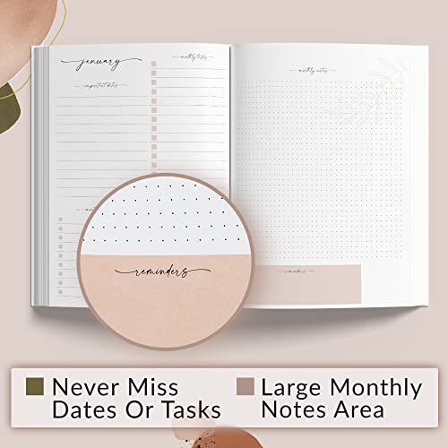 Simplified 2023-2024 Monthly Planner and Calendar Book - Beautiful Abstract  To Do List Notebook Easily Organizes Your Tasks to Boost Productivity -  Runs Until December 2024 - Walmart.com