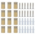 thumbnail image 1 of Separador de clavos publicitarios 12 juegos Clavos publicitarios Tornillos separadores de acero inoxidable Soporte de pared Montajes Hardware 16x25mm, 1 of 8