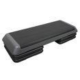 thumbnail image 1 of PRISP Stepper Aérobique Professionnel, 3 Niveaux (4 / 6 / 8 Po - 10 / 15 / 20 cm), Grande Plateforme de Pas d'Exercice Ajustable; 110 x 42 cm, 1 of 9