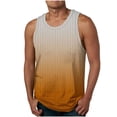 thumbnail image 1 of Mens Vests for Summer Cotton Polyester Solid Print Round Neck Loose Waistcoat 1Pc, 1 of 5