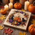 thumbnail image 2 of Halloween Pearl Art DIY Kit,3D Textured Pearls Diamond Painting Crafts,Halloween Home Decor Wall Art Painting Kit(Pumpkin), 2 of 5