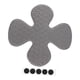 thumbnail image 4 of Almohadilla de revestimiento universal, almohadilla de amortiguación, inserto de relleno extraíble reutilizable para Gris, 4 of 9