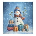 thumbnail image 5 of Dishwasher Sticker Magnetic Dishwasher Sticker Magnetic Decorative Sticker Refrigerator Sticker Dishwasher Decorative Stickers Blue Christmas Snowman, 5 of 6