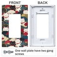 thumbnail image 3 of Yayeee Rocker Switch Wall Plate 1-Gang 4.6"x2.9" Home Decorative Outlet Cover, White Lucky Cat, 3 of 6