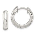 thumbnail image 1 of 925 Sterling Silver Hinged Hoop Earrings, 1 of 6