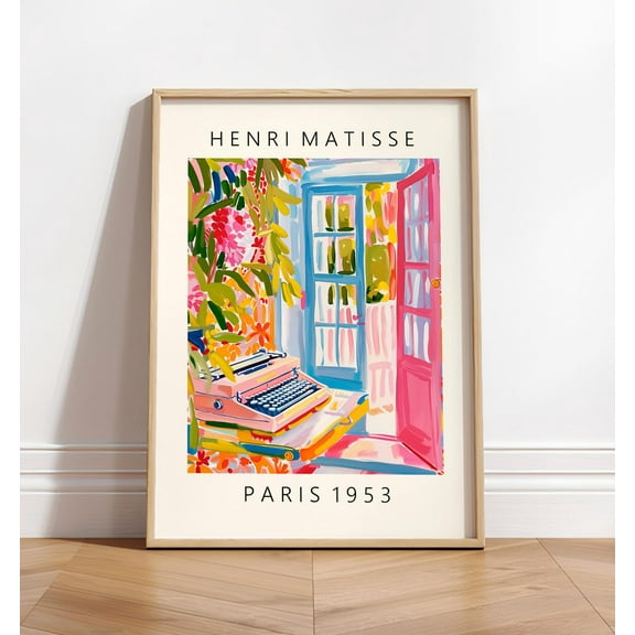 Typewriter Poster, Dopamine Decor, Maximalist Wall Art, Bookish Print, Gift For Writer Wall Art, Modern Wall Decor, 8x12 UNFRAMED