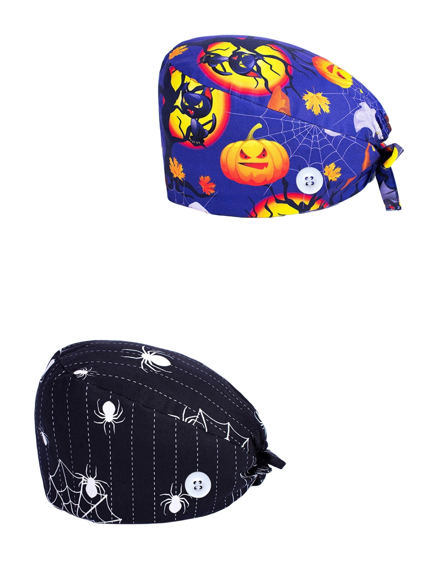 Men Adjustable Scrub Caps Bouffant Hats 