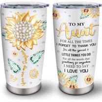 Great Aunt Gifts Tumblers 20oz - Best Aunt Ever Gifts Coffee Mug - Aunt Gifts from Niece/Nephew - Christmas Mothers Day Birthday Gifts for Aunt Cup - Unique Gift Ideas for Aunt - Aunt Gift