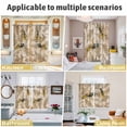 thumbnail image 5 of Vintage Bee Kitchen Curtains Window Panels, Vintage Brown Tree Branch Insulated Window Treatment Curtain, Grommet Curtains for Bedroom/Living Room/Bathroom, 2 Piece 42"Wx45"L, 5 of 8