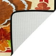 thumbnail image 5 of SKYSONIC 36x24in Thanksgiving Day Turkey Area Rug, Pumpkin Maple Autumn Non-Slip Floor Carpet for Indoor Living Dining Room Bedroom, 5 of 7
