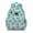 Greenish-blue, variant on Night Sky Scene Students Backpack Cute Hedgehog in Forest with Floral and Tree Patterns, Artistic Book Bag for