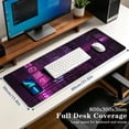 thumbnail image 3 of Brecoy Extended Large Gaming Mouse Pad, 31.5" x 11.8" Desk Mat with Stitched Edges, Waterproof Non-Slip Rubber Base, Desk Protection for Home Office & Gaming, 3 of 7