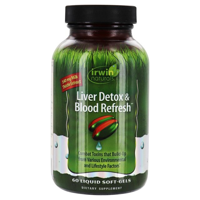 Irwin Naturals - Liver Detox & Blood Refresh Formula - 60 Liquid Softgels