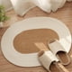 thumbnail image 2 of alfombra de baño Alfombra De área Alfombra De Baño De Yute Mapa Trenzada Para Sala De Estar Decoración De La Habitación Blanco 65x45cm blanco Magideal alfombra de baño, 2 of 6