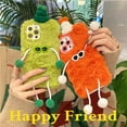thumbnail image 6 of Super Cute Fluffy Fur Case Compatible with iPhone 13, Fuzzy Furry Warm Plush Soft TPU Winter Case Funny Cool Protective Covers (iPhone 13, Green), 6 of 6