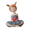 thumbnail image 1 of Figura coleccionable de una niña creativa, estatua de resina, linda escultura artística para Navidad 113x45 cm, 1 of 8