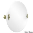 thumbnail image 2 of Frameless Round Tilt Mirror with Beveled Edge - Satin Chrome, 2 of 5