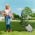 thumbnail image 2 of Potted Plant Mover Dolly with Flat-Free Rubber Wheels, Garden Pot Mover with Adjustable Grip, Max 200 Lbs Capacity, Plant Dolly Caddy Steel Baseplate Ergonomic Design for Carrying Heavy Pots, 2 of 9