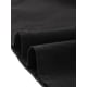 thumbnail image 5 of Vestido midi casual negro con escote redondo, mangas cortas y fruncido de Inspire Chic para mujer, 5 of 6