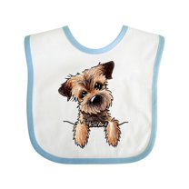 Inktastic Border Terrier Boys or Girls Baby Bib