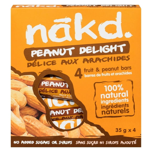 Nakd Peanut Delight Multipack, Gluten-free snack bars