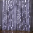 thumbnail image 2 of Window Curtain String Light 100 LED Plug Powered Waterproof Lights for Home Garden Wall Decorations, 2 of 6