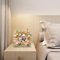 thumbnail image 3 of DIY Dot Diamond Photo Frame Diamond Art Painting Flower Acrylic Home Decoration Photo Frame Table (Single Side Dot Diamond), 3 of 8