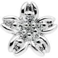 thumbnail image 2 of Body Candy 16G Womens 316L Steel Clear Accent Center Flower Cartilage Earring Helix Tragus Jewelry 1/4", 2 of 3