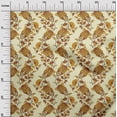 thumbnail image 2 of oneOone Polyester Lycra Fabric Leaves|Floral & Paisley Block Print Fabric By Yard 56 Inch Wide, 2 of 4