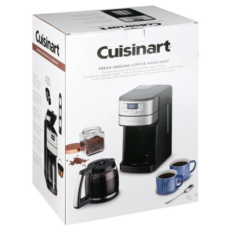 Cuisinart - Automatic Grind and Brew 12 Cup Coffeemaker - Black/Stainless Steel