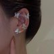 thumbnail image 3 of Clips de oreja de mariposa de Metal sin Piercing para mujer, pendientes de Clip de puño de oreja de circón brillante, joyería de boda, Color dorado y plateado, 3 of 4