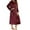 Red, variant on WREESH Womens Long Nightgowns Sleepwear Fashion Fall And Winter New Long Sleeve Zipper Pajamas Home Wear Black